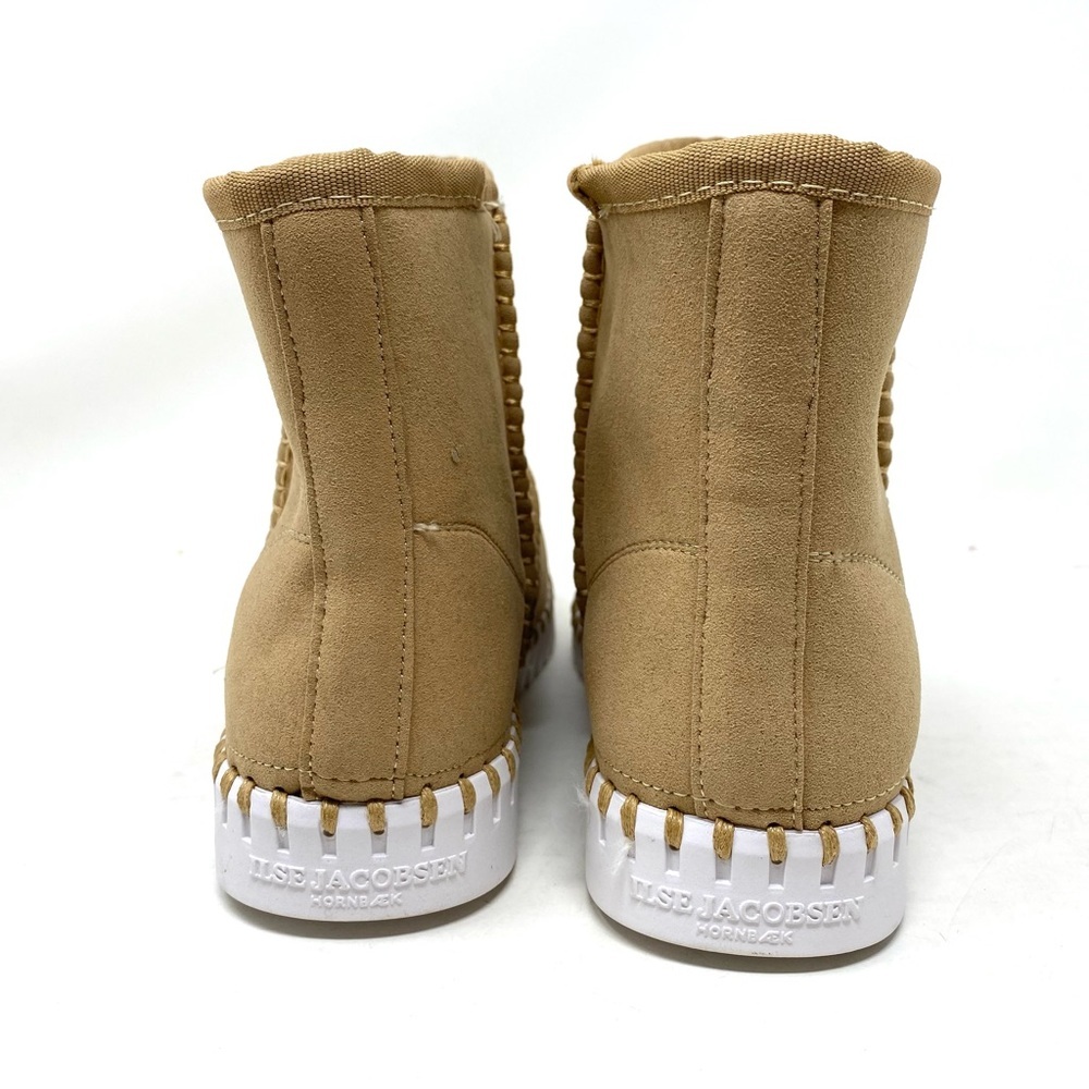 Ilse Jacobsen Tulip 6175 Ankle Boots Latte Faux Fur Lined Eco Friendly Size 38 - Picture 4 of 7
